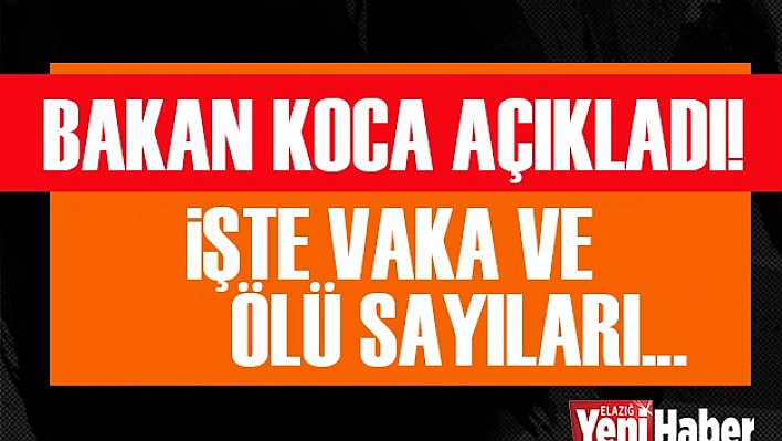 Bakan Koca Koranavirüs Tablosunu Açıkladı!
