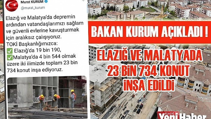 Bakan Kurum Açıkladı