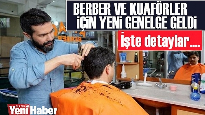 Berber Güzellik Salonu ve Kuaförlerle İlgili Yeni Genelge