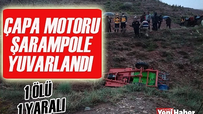 Çapa Motoru Devrildi 1 Ölü,1 Yaralı