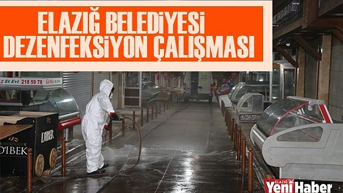 Kapalı Çarşı ve Köfteciler Sokağında Dezenfeksiyon Çalışması