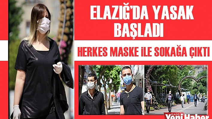 Yasak Başladı, Herkes Maske İle Sokağa Çıktı