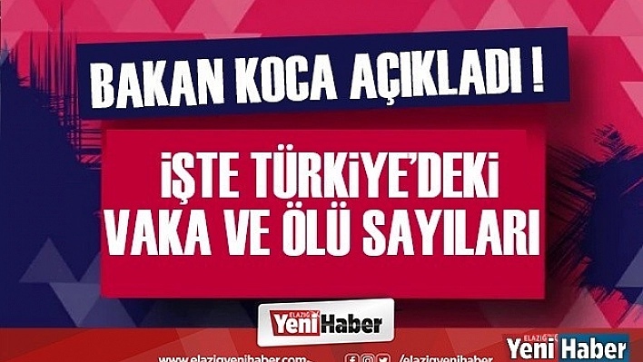 1 Haziran Koronavirüs Tablosu