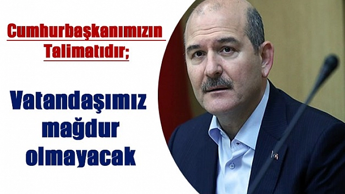 Bakan Soylu'dan Önemli Açıklama