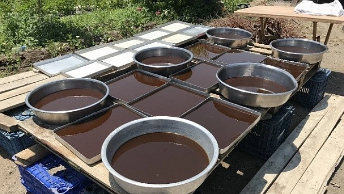 Köylerde Doğal Pekmez Yapımı Başladı
