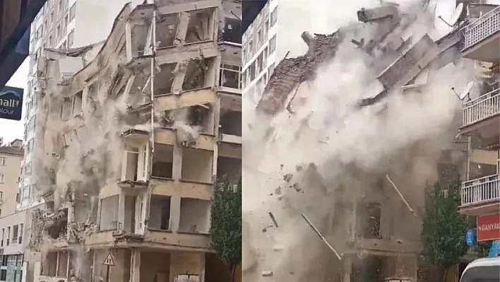 Ağır Hasarlı Bina Yıkıldı