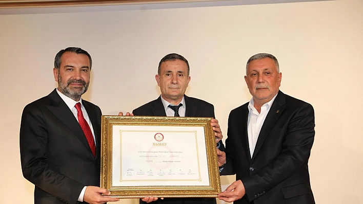 Başkan Şerifoğulları Mazbatayı Aldı