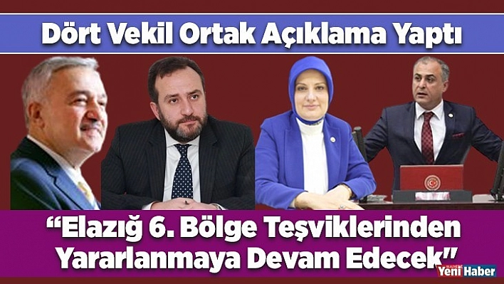 Elazığ 6. Bölge Teşviklerinden Yararlanmaya Devam Edecek