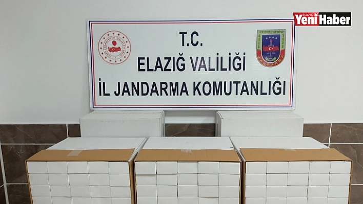 Elazığ'da 50 bin adet gümrük kaçağı makaron ele geçirdi