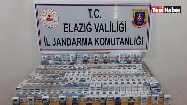Elazığ'da 910 paket bandrolsüz sigara ele geçirildi
