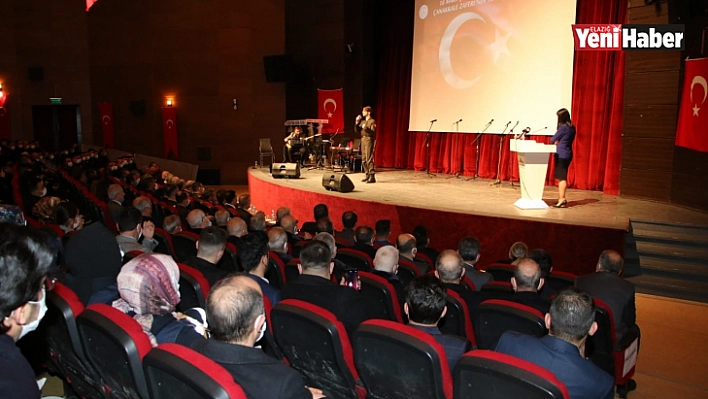 Elazığ'da Çanakkale Zaferi'nin 107. yıl dönümünde şehitler anıldı