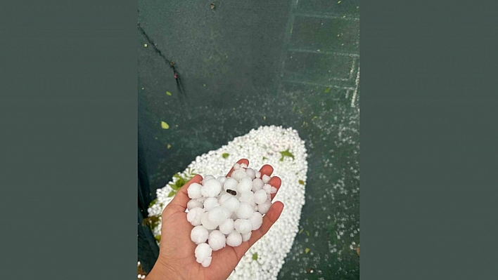 Elazığ'da Dolu Yağışı Etkili Oldu