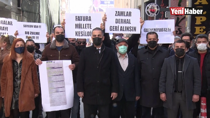 Elazığ'da Elektrik Zamlarına Tepki!
