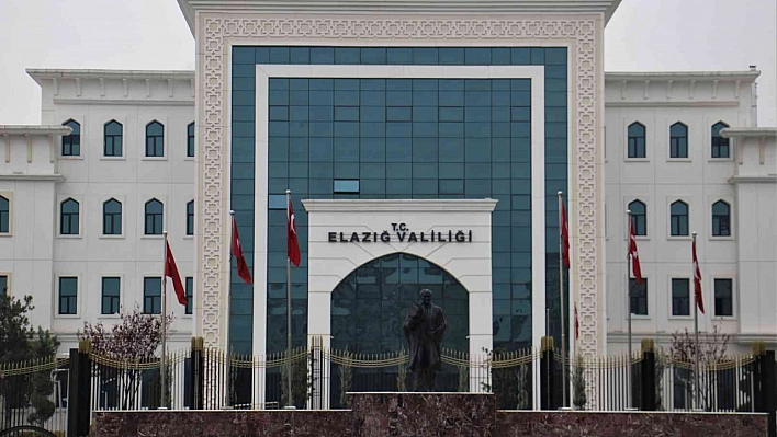 Elazığ Valiliiğinden Önemli Açklama!