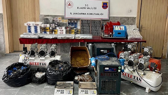 Elazığ'da Kaçak Sigara Operasyonu!