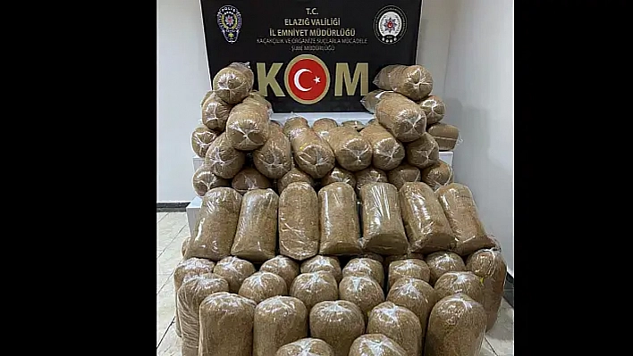 Elazığ'da Kaçak Tütün Operasyonu!