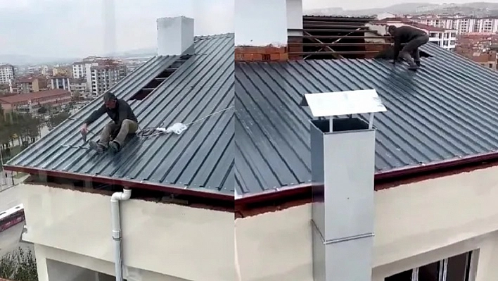 Elazığ'da Korkutan Görüntü!