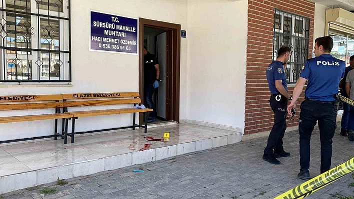 Elazığ'da Muhtara Silahlı Saldırı