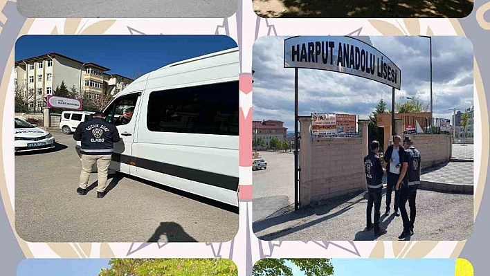 Elazığ'da Okul Önlerinde Denetim