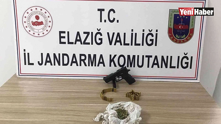 Elazığ'da ruhsatsız tabanca  ele geçirildi: 1 gözaltı