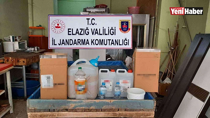 Elazığ'da sahte alkol operasyonu