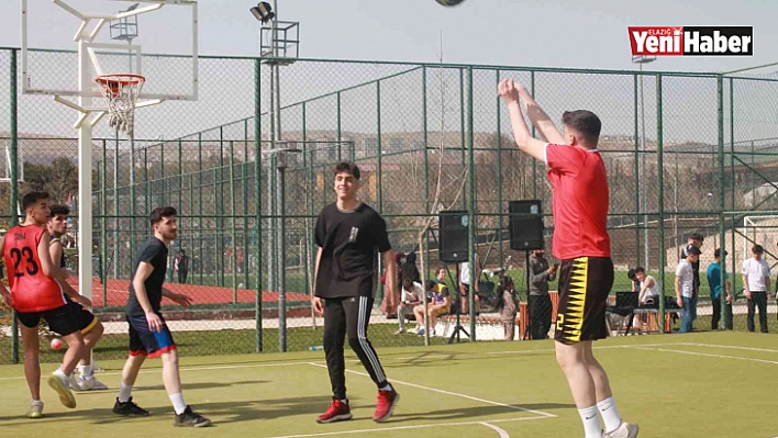 Elazığ'da sokak basketbol turnuvası düzenlendi