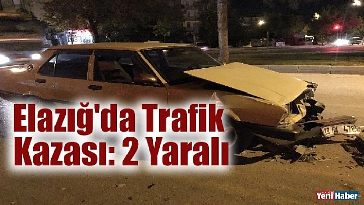 Elazığ'da trafik kazası: 2 yaralı