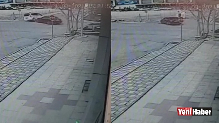Elazığ'daki Trafik Kazası Kameralara Yansıdı