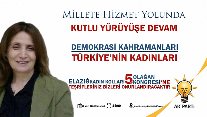 AK Parti Elazığ Kadın Kollarında Kongre Heyecanı