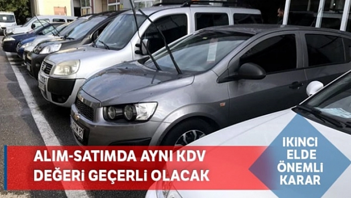 İkinci El Araçlarda Önemli Gelişme!