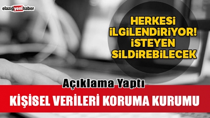 O Veriler Hakkında Önemli Gelişme