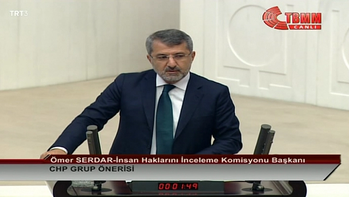 Milletvekili Serdar Mecliste Konuştu