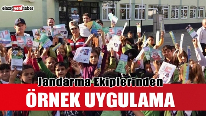 Jandarma ekiplerinden Örnek Uygulama