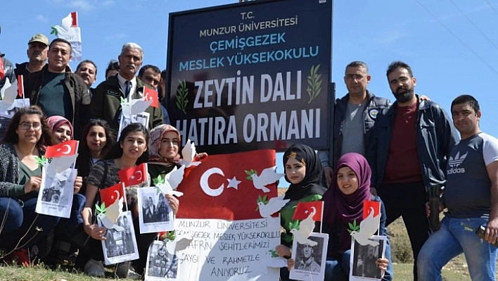 Çemişgezek'te, Şehitlerimiz İçin Hatıra Ormanı Oluşturuldu