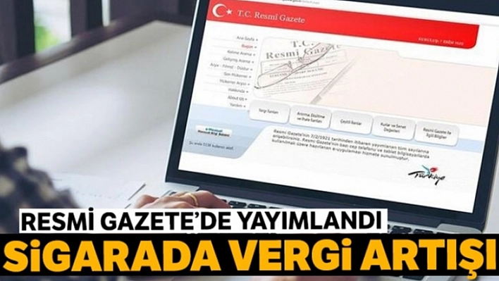 Sigarada Vergi Artışı!