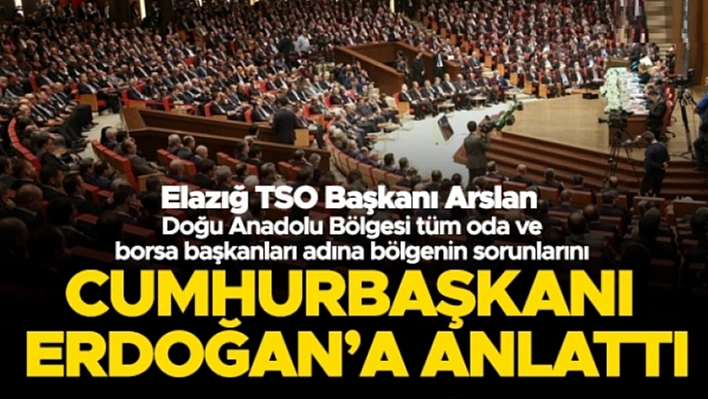 ETSO Başkanı Arslan, Sorunları Cumhurbaşkanına Anlattı