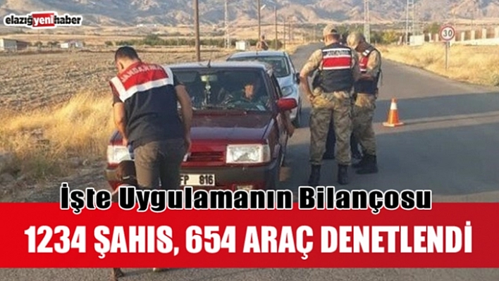 Jandarma Ekipleri 'Asayiş ve Huzur' Uygulaması ! İşte Bilanço