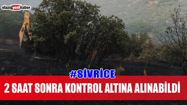 Sivrice'de Yangın !