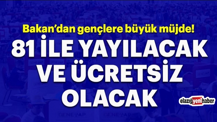 Bakan Müjdeyi Verdi