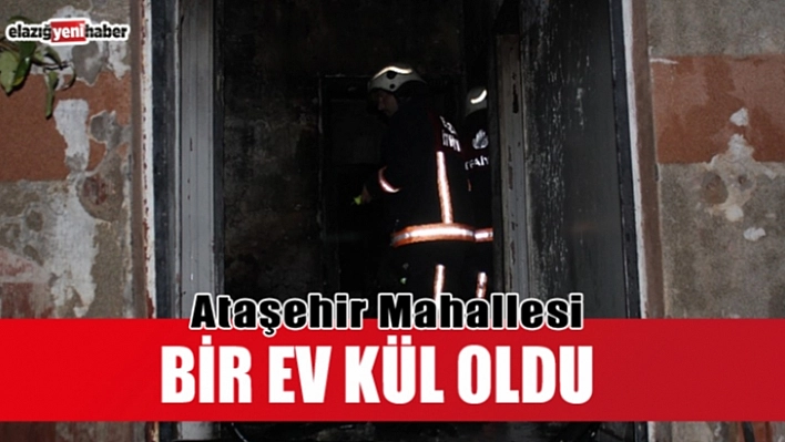 Elazığ'da Ev Yangını