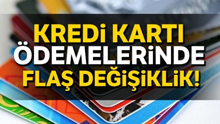 Kredi Kartı Taksitlerine Düzenleme!