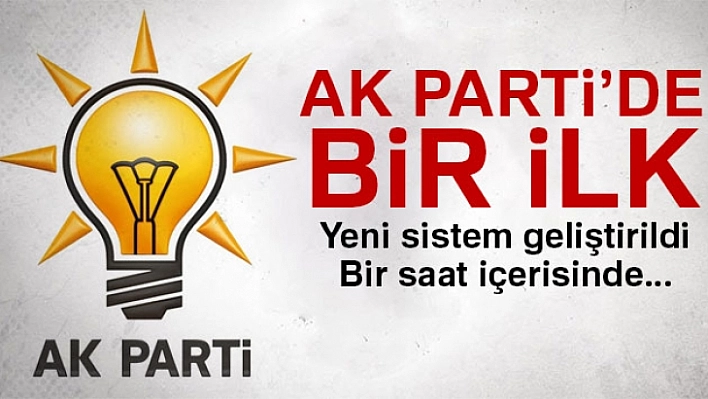 AK Parti'de Bir İlk!