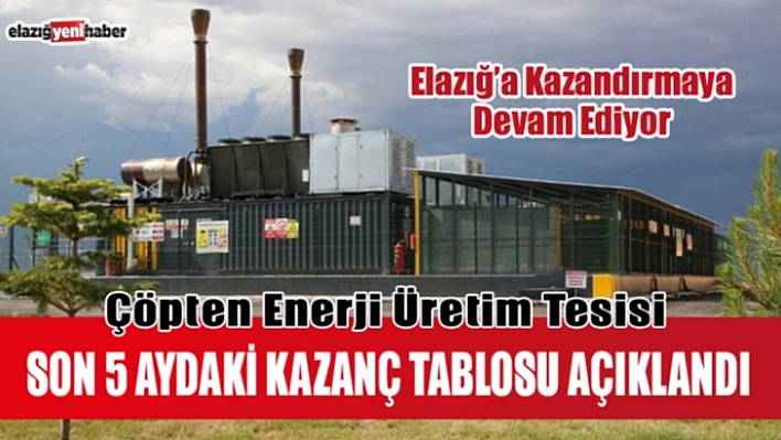 Elazığ Belediyesi Hem Çevreci, Hem Kazançlı