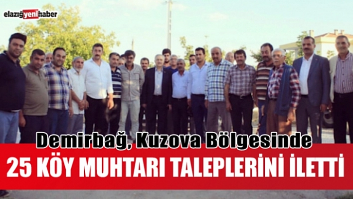Demirbağ, Köy Muhtarları İle Bir Araya Geldi