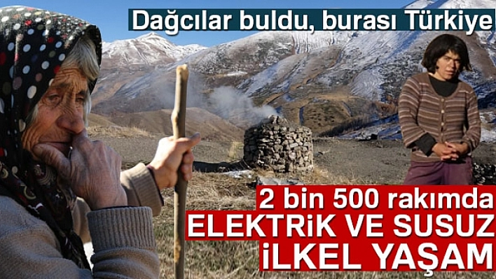 7 kişilik ailenin dağda ilkel yaşamı