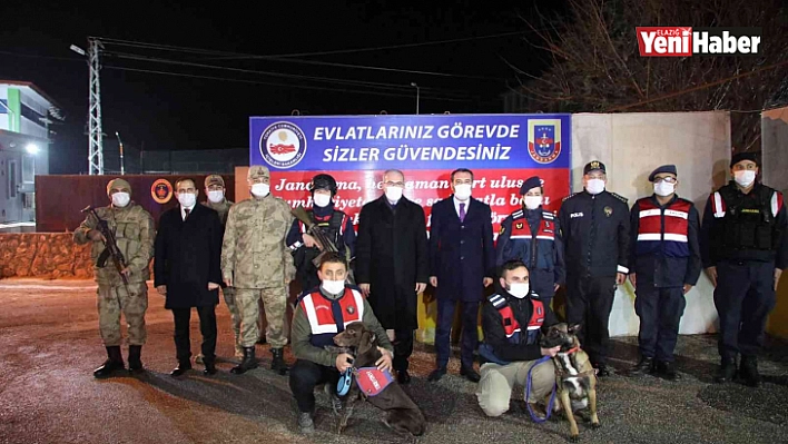 Elazığ protokolü yeni yıla güvenlik güçleriyle girdi
