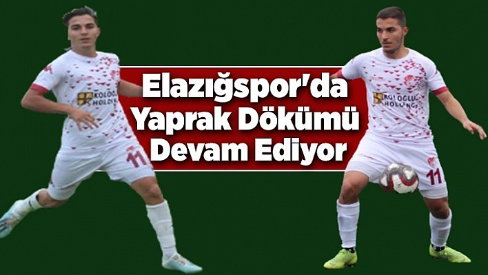 Elazığspor'da Yaprak Dökümü Devam Ediyor