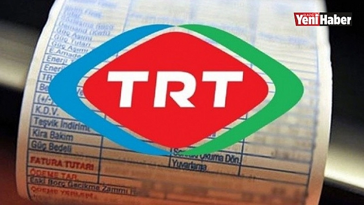Faturalarda TRT Payı Kalkıyor!