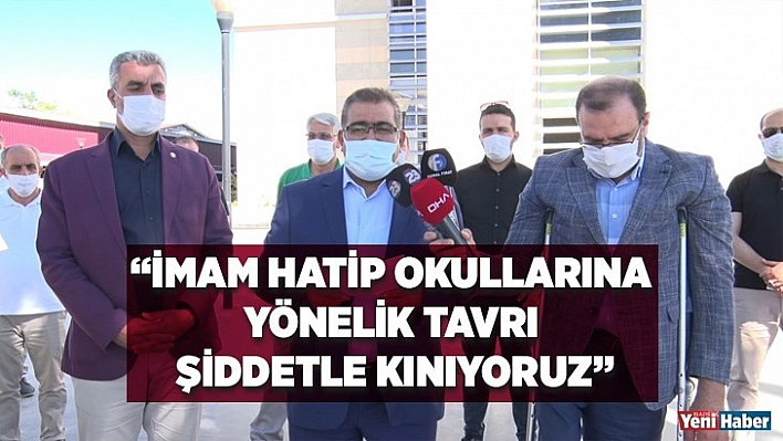 İmam Hatip Okullarına Yönelik Tavrı Şiddetle Kınıyoruz