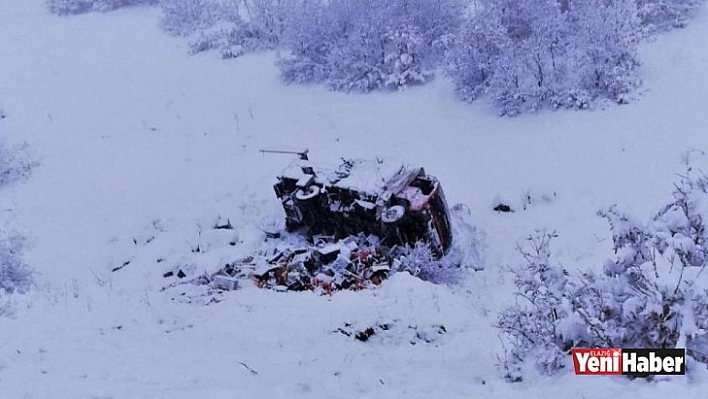Kamyonet Şarampole Devrildi 1 Yaralı